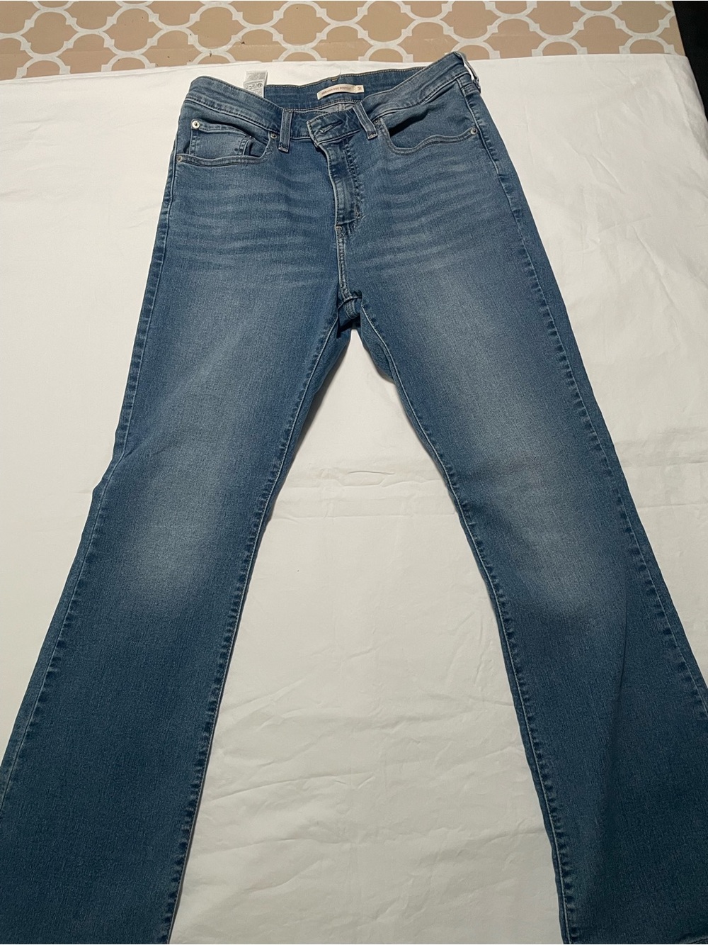 Levi’s Women’s Blue Stretch High-Rise Bootcut Jeans